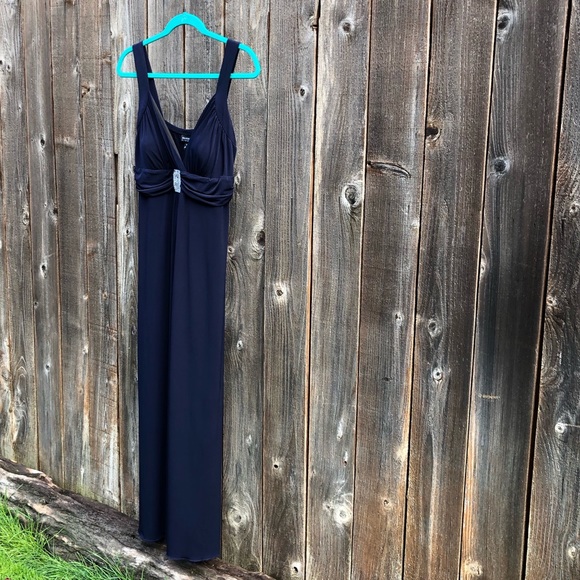 Enfocus Studio navy blue maxi dress size 14 - Picture 6 of 13